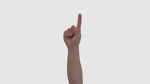 We're Number One 1 Pointing Hand Gesture Video stock 339804793