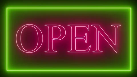 Open Sign Stock Video Footage for Free Download