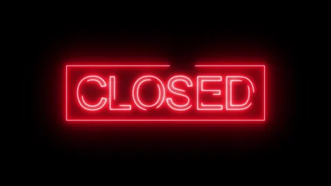 We're Open Neon Sign Background Seamless Looping/ 4k animation of a neon op.. Stock Footage 330289358