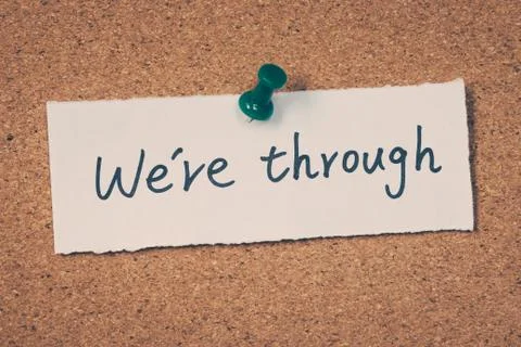 We're through Stock Photos