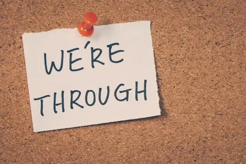 We're through Stock Photos