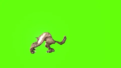 Werewolf attack Green screen animation 3D Rendering Stock Footage 277319769