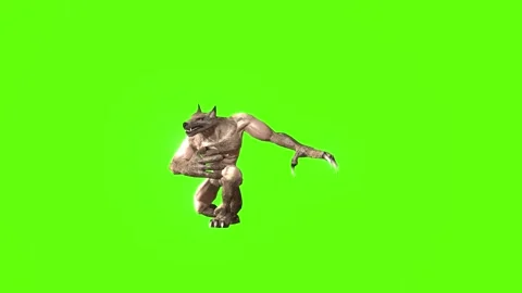 Werewolf claws hit animation 3D Rendering Stock Footage 277319834