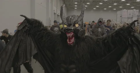 Werewolf Cosplay Stock Footage 168113289