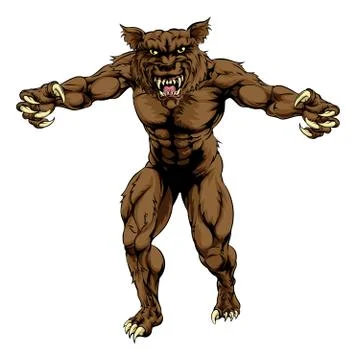 Werewolf Stock Illustration
