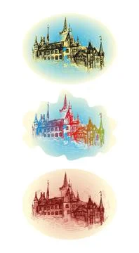 WERNIGERODE, GERMANY, Town Stock Illustration