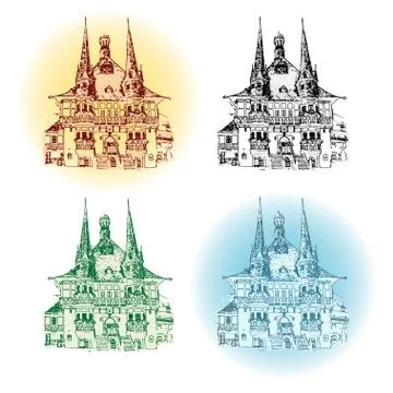 WERNIGERODE, GERMANY, Town Stock Illustration