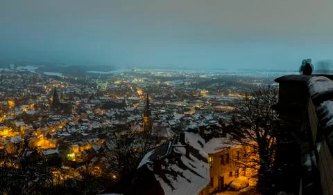 Wernigerode Winter Evening Stock Photos