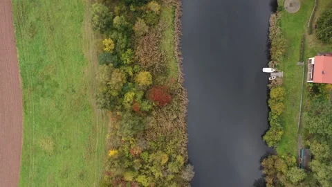 The Werra River Stock Footage 163647421