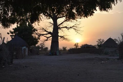 West African Sunset Stock Photos