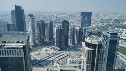 West Bay View - Doha Vídeos de archivo 221974663