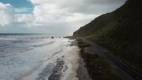 West coast beach Stock Footage 97387654