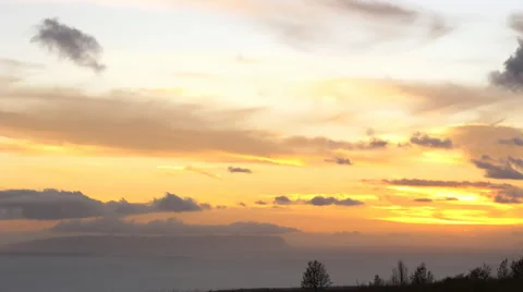 West Coast Sunset Stock Footage 1054215