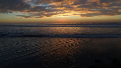 West Coast Sunset Stock Footage 230717275