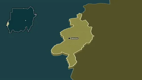 West Darfur, Sudan, extruded. Pattern Stock Footage 168296585