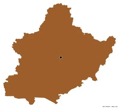 West, development region of Nepal, on white. Pattern Stock Illustration