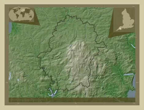 West Devon, England - Great Britain. Wiki. Capital Illustrazione stock