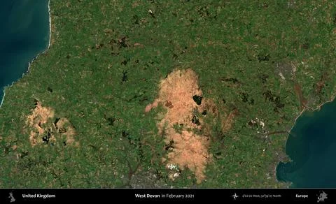 West Devon, United Kingdom. Sentinel. February 2021 Illustrazione stock