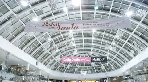 West Edmonton Mall Ice Skating Rink, Figure Skating Stock Footage 10755532