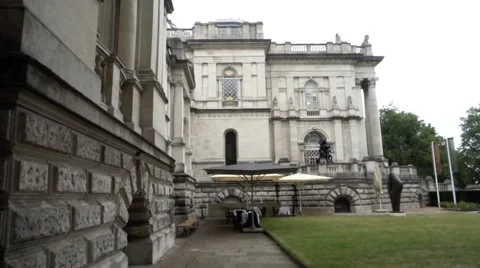 West Elevation Tate Britain Gallery, London Video stock 56552227