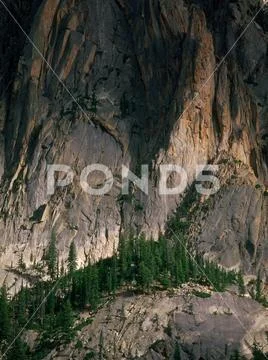 West face of the Grand Mogul, Sawtooth Wilderness, Idaho Stock Photos