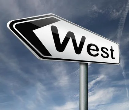 West Stock Illustration
