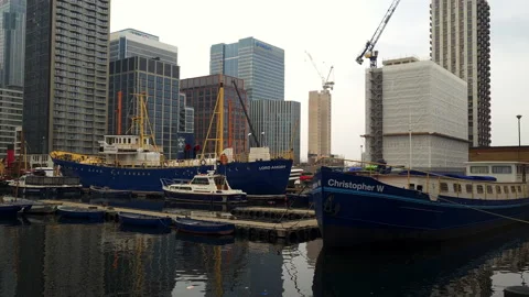 West India Docks. Stock Footage 173148411