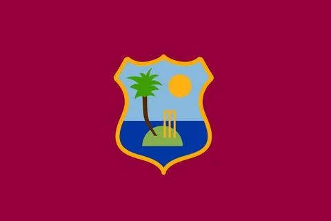 West Indies waving flag pattern background. Realistic national flag design... Stock Illustration