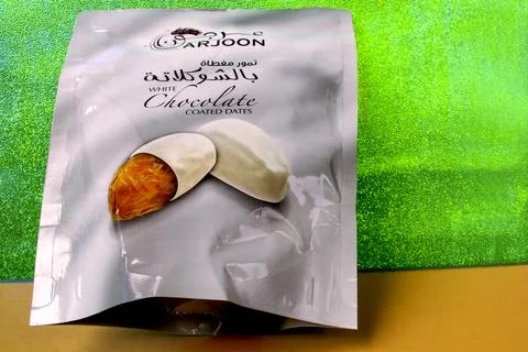 West Java, Indonesia, arjoon coated chocolate dates unique Stock Photos