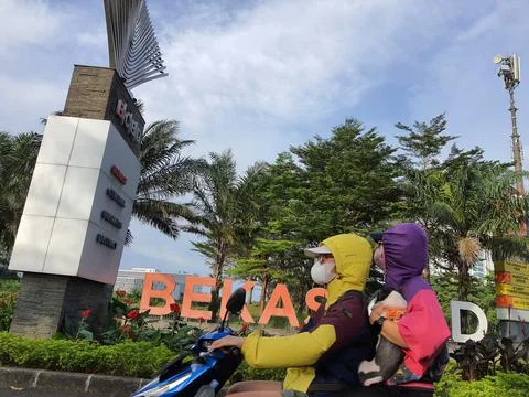 West Java, Indonesia on July 2021. Bekasi Business Central District is a busi 库存照片