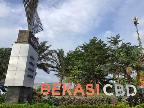 West Java, Indonesia on July 2021. Bekasi Business Central District is a busi 库存照片