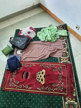 West Java, Indonesia in July 2022. Prayer tools for women or mukenas that are Stock-Fotos