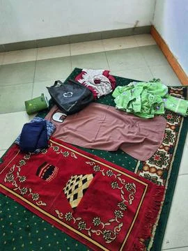 West Java, Indonesia in July 2022. Prayer tools for women or mukenas that are Stock Photos