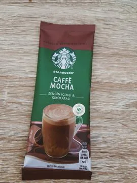 West Java, Indonesia on October 2022. One sachet of Starbucks premium coffee  Photos