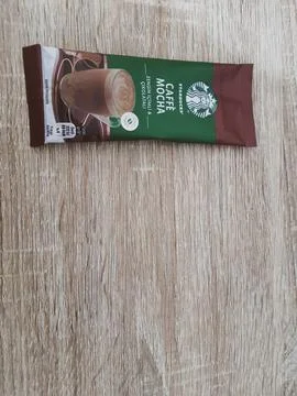 West Java, Indonesia on October 2022. One sachet of Starbucks premium coffee  Stock-Fotos