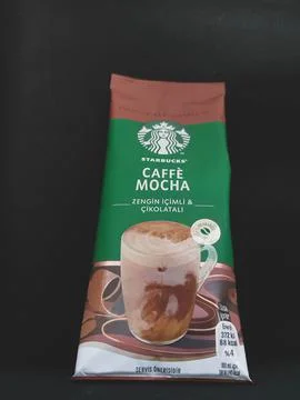 West Java, Indonesia on October 2022. One sachet of Starbucks premium coffee  Stock-Fotos