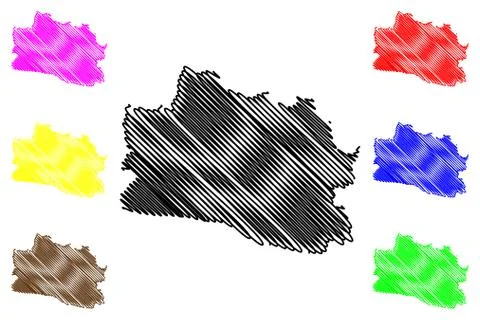 West Java map vector.... Stock-Illustration