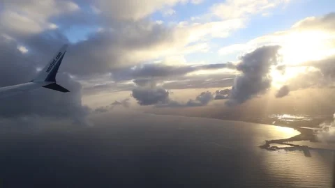 West Jet Flight Stock Footage 172270744