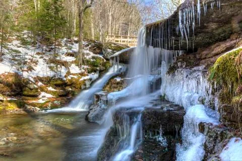 West Kill Falls Stock Photos