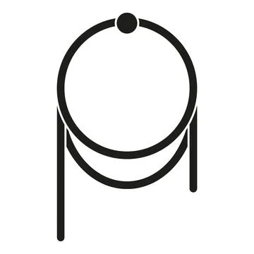 West lasso icon simple vector. Western cowboy Ilustração Stock