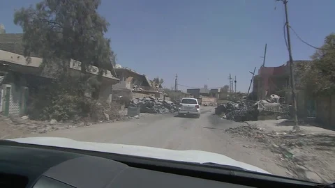 West Mosul - Destroyed Streets 2017 Vídeo Stock 79238188