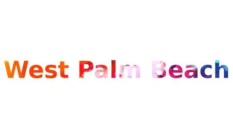 West Palm Beach Stock Illustration