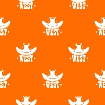 West pattern vector orange Stock Illustration