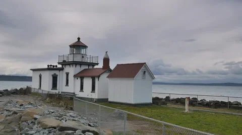 West Point Light MS Stock Footage 39153765