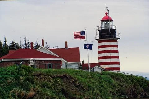 West Quoddy Head Lighthouse Stock Photos