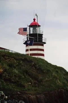 West Quoddy Head Lighthouse Stock Photos