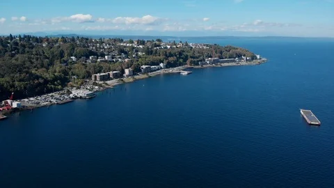 West Seattle Peninsula 스톡 동영상 97868439