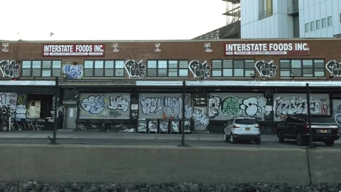 West Side Highway Meatpacking District graffiti Manhattan New York City NYC 스톡 동영상 149334201