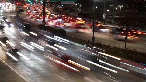 West Side Highway, New York, Timelapse 4k Stock Footage