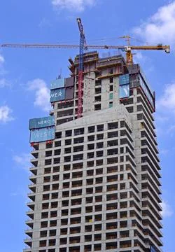 West skyscraper construction Stock Photos